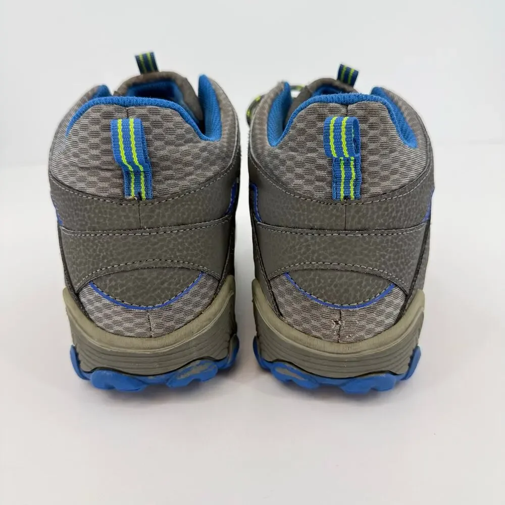 Merrell Chameleon Mid Waterproof HIking Boots Blue Gray Big Kid 7 Womens 8